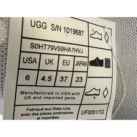 Ugg Boots Shaye Rain Rubber Boots Polka Dot Pull On Shoes Fur Lined Soles Size 6 - Picture 6 of 8